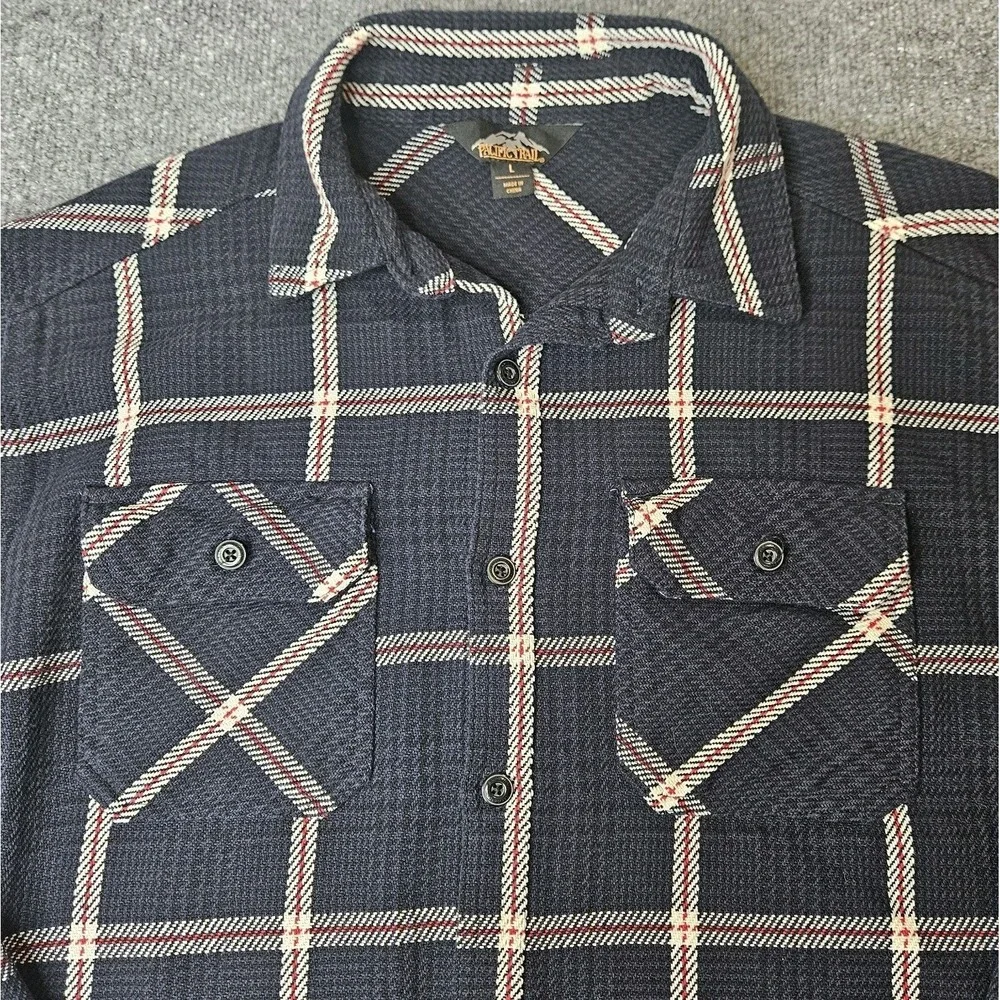 Pacific Trail Mens Woven Plaid Blanket Shirt‎ Heavyweight Longsleeve Large